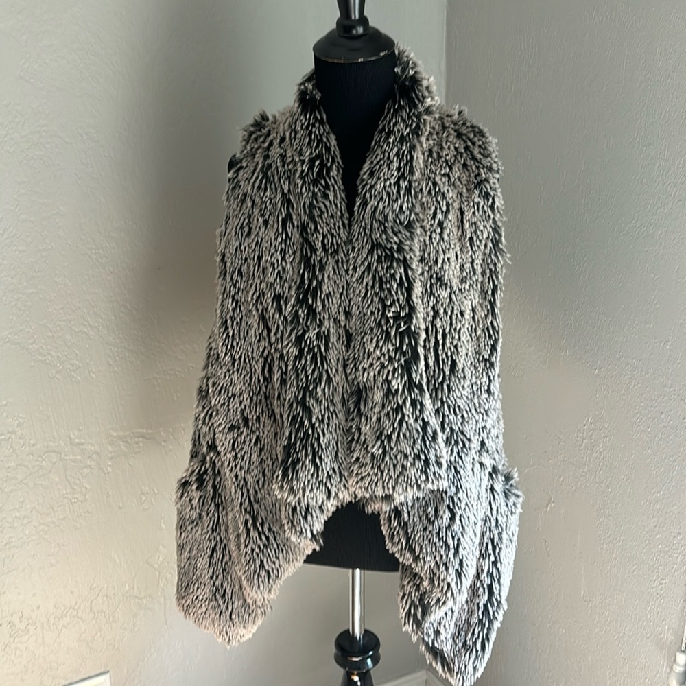 Faux fur vest